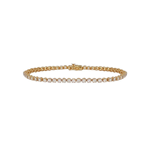 Round Setting Tennis Bracelet