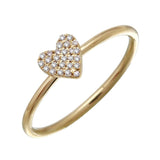 Mini Heart Pave Ring