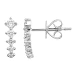 Five Diamond Climber Earring