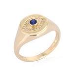 Evil Eye Signet Ring