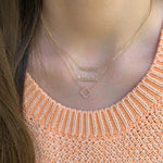 Cutout Name Chain Necklace