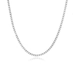 Thin Diamond Tennis Necklace