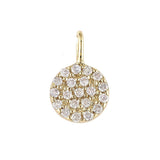 Petite Round Pave Charm