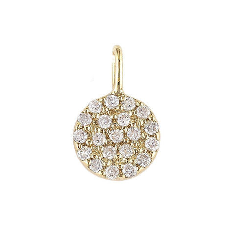 Petite Round Pave Charm