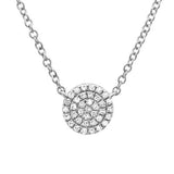 Diamond Disc Necklace