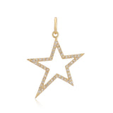 Cutout Pave Star Charm