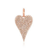 Jumbo Pave Heart Charm