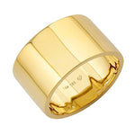 Thick Gold Cigar Band Ring