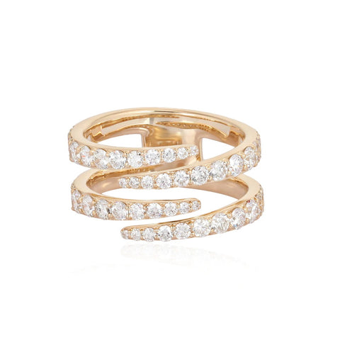 Double Wrap Diamond Ring