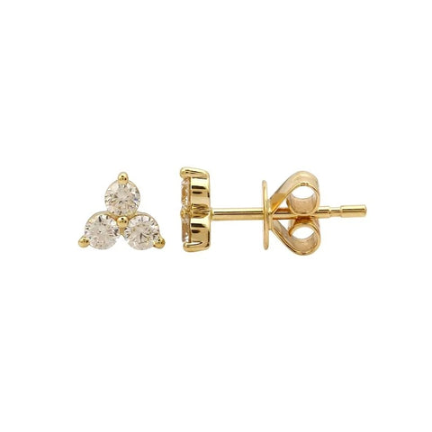 Small Trio Diamond Stud