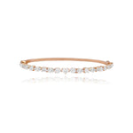 Horizontal Multi Shape Diamond Bangle