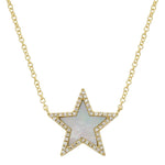 Stone Pave Star Necklace