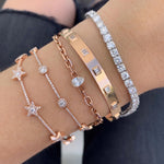 Multi Star Tennis Bracelet