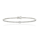 Solitaire Bezel Diamond Tennis Bracelet