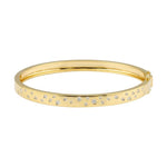 Scattered Diamonds Gold Bangle