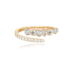 Swirl Pave Multi Shape Diamond Ring