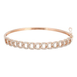 Pave Cuban Bangle