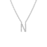 Uppercase Pave Initial Necklace