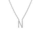 Uppercase Pave Initial Necklace