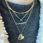 Thin Herringbone Necklace