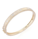 Pave Outline Multi Shape Diamond Bangle