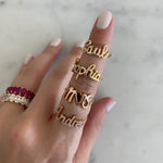 Name Wire Gold Ring