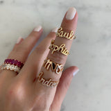 Name Wire Gold Ring