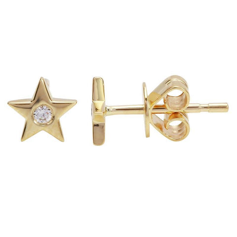 Star Single Diamond Stud