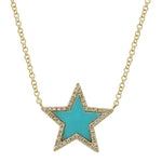 Stone Pave Star Necklace