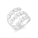 Multi Shape Diamond Wrap Ring