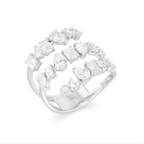 Multi Shape Diamond Wrap Ring