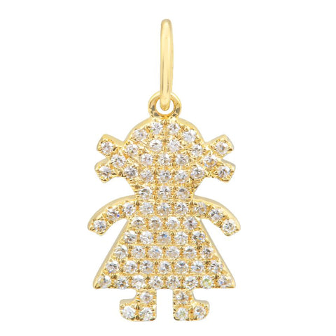 Girl Pave Charm