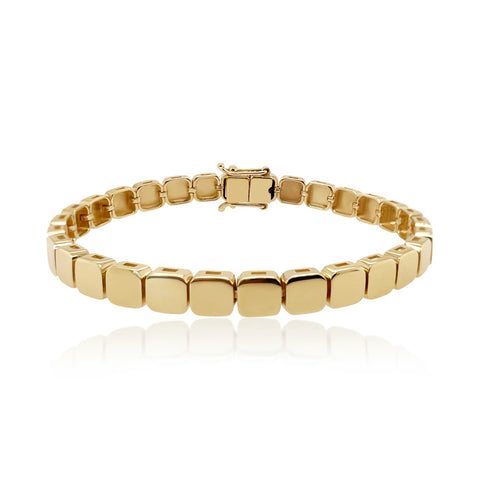 Large Golden Square Bracelet