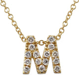 Pave Bulky Initial Necklace