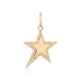 Modern Pave Outline Star Charm