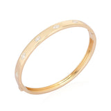 Multi Shape Inlay Diamond Bangle