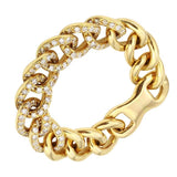 Pave Cuban Chain Ring