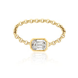 Diamond Bezel Chain Ring