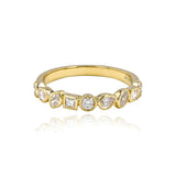 Bezel Diamond Multi Shape Ring