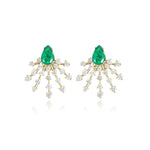 Splash Diamond and Gemstone Earrings