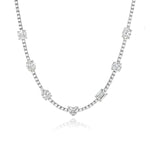 Seven Shape Diamond Tennis Necklace