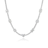 Seven Shape Diamond Tennis Necklace