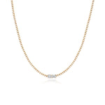 Two-Diamond Tennis Necklace