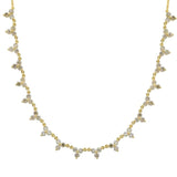 Trio Diamond Chain Necklace