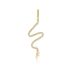 Wiggly Pave Gold Initial Charm