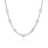 Seven Shape Diamond Tennis Necklace