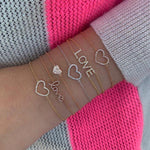 Pave Heart Bracelet