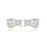 Two-diamond Stud Earring (Single)