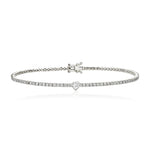 Solitaire Bezel Diamond Tennis Bracelet