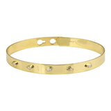 Clip On Pear Diamond Bangle